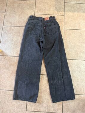 Levis Charcoal Black Relaxed Jeans